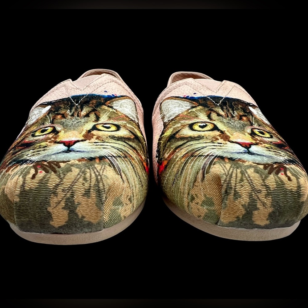 BOBS from Skechers Plush Cats Rule Light Pink Memory Foam Sz 10 - Picture 4 of 14